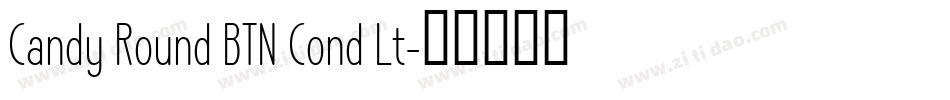 Candy Round BTN Cond Lt字体转换